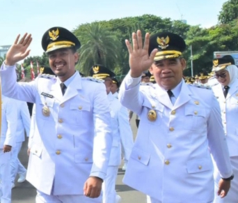 Ketgam: Pasangan Bupati dan Wakil Bupati Konkep: Rifqi Saifullah Razak - Muh. Farid)